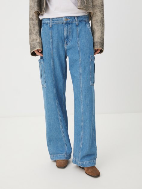 Женские джинсы карго PEPE JEANS LOOSE ST JEANS HW WORKER, Артикул PL204715, сине-голубой | 4059450. Ракурс 1 Женские джинсы карго PEPE JEANS LOOSE ST JEANS HW WORKER, Артикул PL204715, сине-голубой | 4059450. Ракурс 1