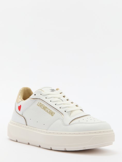 Женские кеды LOVE MOSCHINO BOLD LOVE, Артикул JA15144G FW24, белый | 4061171. Ракурс 1