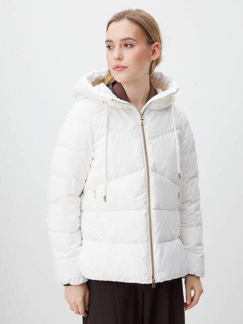 Женский пуховик GEOX W DALYLA, Артикул W4626C, белый | 4064620. Ракурс 1