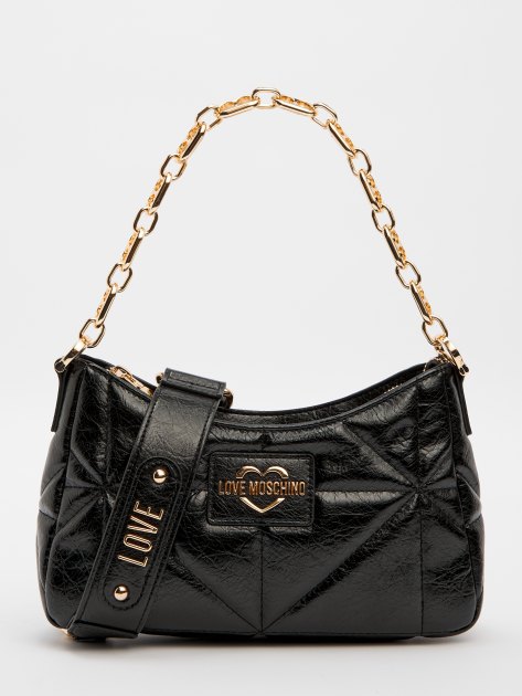 Женская сумка  LOVE MOSCHINO GEOMETRIC QUILTED, Артикул JC4153PP, черный | 4064947. Ракурс 1
