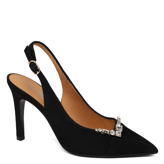 Женские туфли с открытой пяткой (слингбэк) GIOVANNI FABIANI, Артикул S24647, черный | 4066076. Ракурс 1