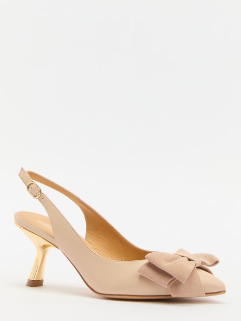 Женские туфли с открытой пяткой (слингбэк) GIOVANNI FABIANI, Артикул S24865, бежевый | 4066140. Ракурс 1