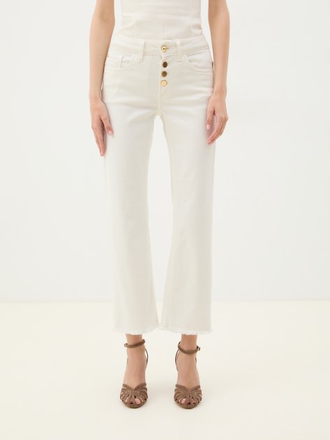 Женские джинсы кюлоты CAFE' NOIR JEANS, Артикул C7JJ0135, белый | 4070750. Ракурс 1 Женские джинсы кюлоты CAFE' NOIR JEANS, Артикул C7JJ0135, белый | 4070750. Ракурс 1
