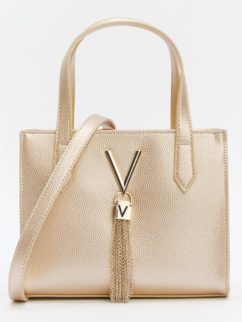 Женская сумка с ручками VALENTINO DIVINA, Артикул VBS1R415G, золотой | 4070949. Ракурс 1