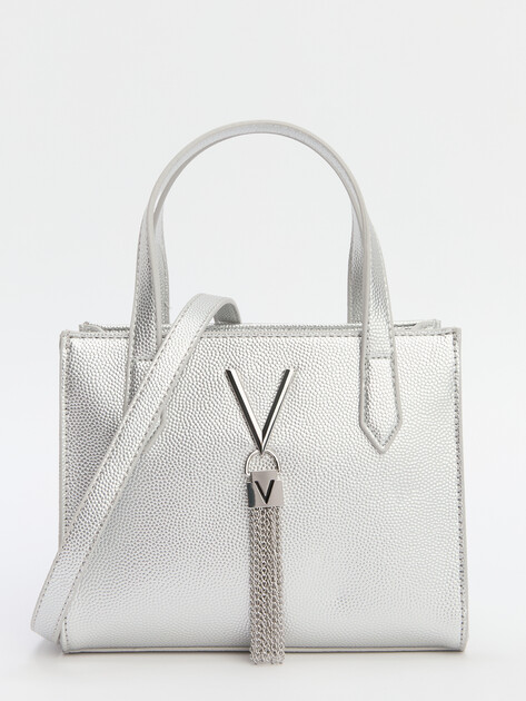 Женская сумка  VALENTINO DIVINA, Артикул VBS1R415G, серебряный | 4070950. Ракурс 1