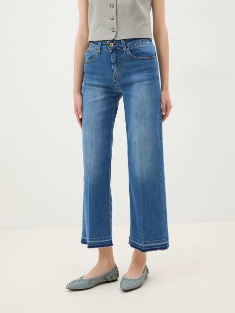 Женские джинсы кюлоты CAFE' NOIR JEANS, Артикул C7JJ1024, синий | 4071437. Ракурс 1 Женские джинсы кюлоты CAFE' NOIR JEANS, Артикул C7JJ1024, синий | 4071437. Ракурс 1