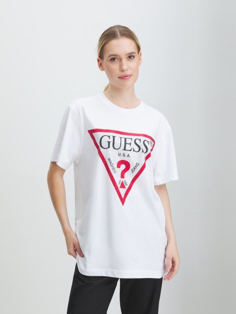 White guess tee discount