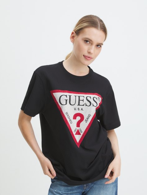 GUESS SS CN SHINY TRIANGLE TEE 4072303