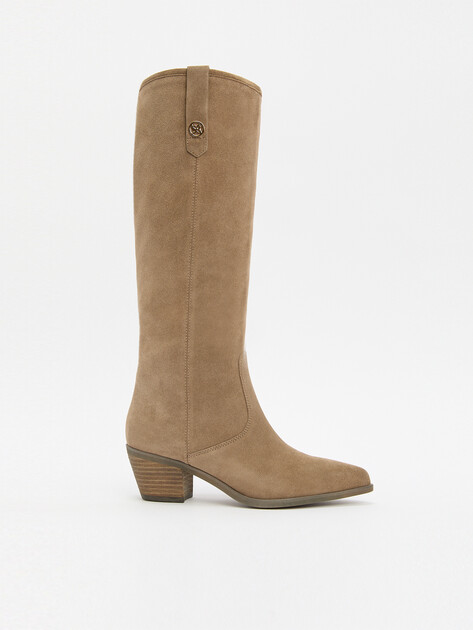 Высокие казаки TENDANCE, Артикул CLF635K-03, бежево-коричневый | 4073726. Ракурс 1