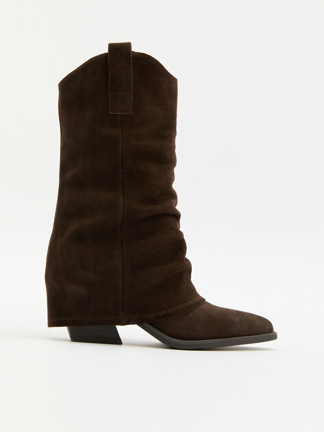 Высокие казаки TENDANCE, Артикул CLF785K-02, коричневый | 4073949. Ракурс 1