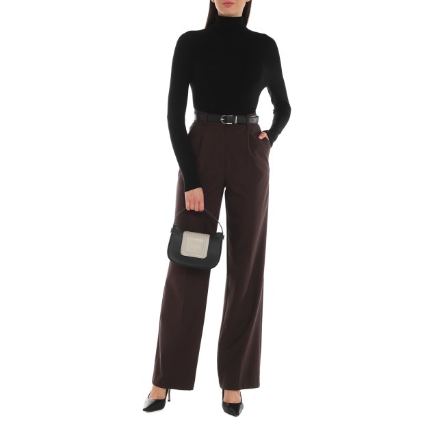 Женская бесшовная водолазка MAISON DAVID, Артикул KK385, черный | 4076764. Ракурс 1