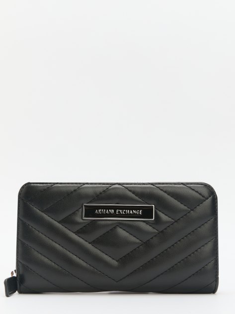Женский кошелёк ARMANI EXCHANGE ICON, Артикул 948068, черный | 4081387. Ракурс 1