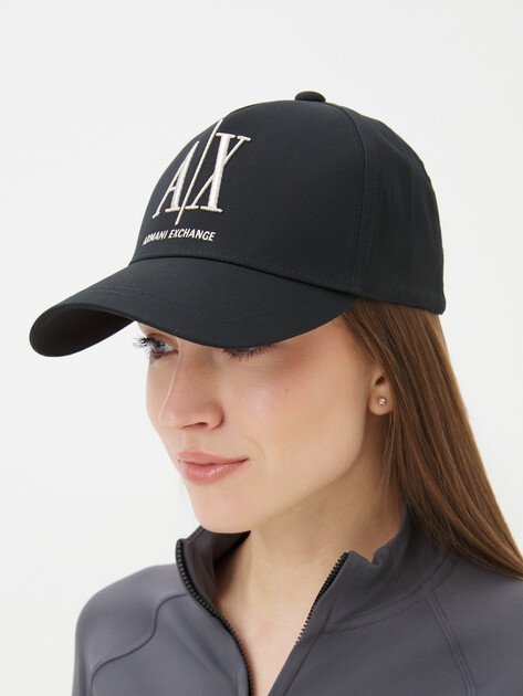 Женская бейсболка ARMANI EXCHANGE, Артикул 944170, черный | 4081866. Ракурс 1
