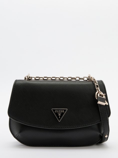 Кросс-боди GUESS ILIA CONVERTIBLE XBODY FLAP, Артикул HWVG8569210, черный | 4082272. Ракурс 1