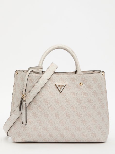 Женский тоут GUESS MERIDIAN GIRLFRIEND SATCHEL, Артикул HWSG8778060, бледно-серый | 4082303. Ракурс 1