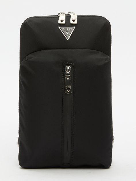 Мужская сумка  GUESS ROMA CROSSOVER W VERTICAL ZIP, Артикул HMRONYP4217, черный | 4085520. Ракурс 1