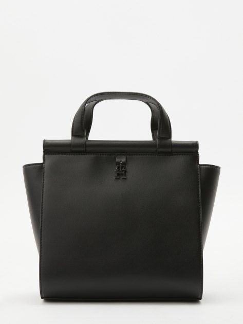 Женский тоут TOMMY HILFIGER TH FEMININE SMALL TOTE, Артикул AW0AW15250, черный | 4085659. Ракурс 1 Женский тоут TOMMY HILFIGER TH FEMININE SMALL TOTE, Артикул AW0AW15250, черный | 4085659. Ракурс 1