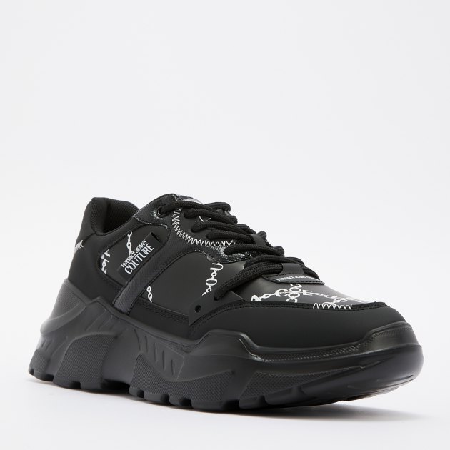Мужские кроссовки VERSACE JEANS COUTURE SPEEDTRACK, Артикул 77YA3SC9, черный | 4091995. Ракурс 1 Мужские кроссовки VERSACE JEANS COUTURE SPEEDTRACK, Артикул 77YA3SC9, черный | 4091995. Ракурс 1