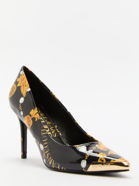 Женские туфли VERSACE JEANS COUTURE SCARLETT, Артикул 77VA3S50, черный | 4092023. Ракурс 1 Женские туфли VERSACE JEANS COUTURE SCARLETT, Артикул 77VA3S50, черный | 4092023. Ракурс 1