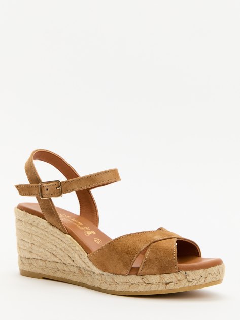 Босоножки LA MAISON DE L'ESPADRILLE, Артикул RV810SS24, коричневый | 4096396. Ракурс 1