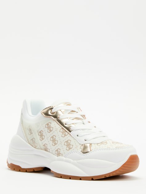 Женские кроссовки GUESS SAMRA2, Артикул FLTSM2FAL12, белый | 4097271. Ракурс 1