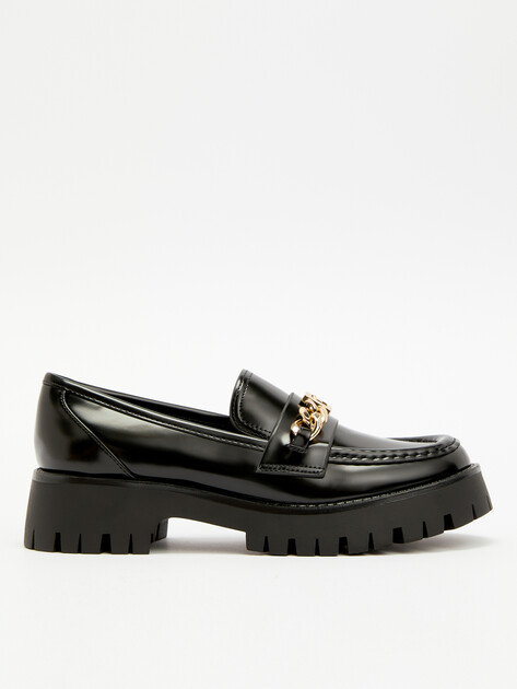Женские лоферы GUESS ALMOSTY, Артикул FLTALMELE14, черный | 4097286. Ракурс 1