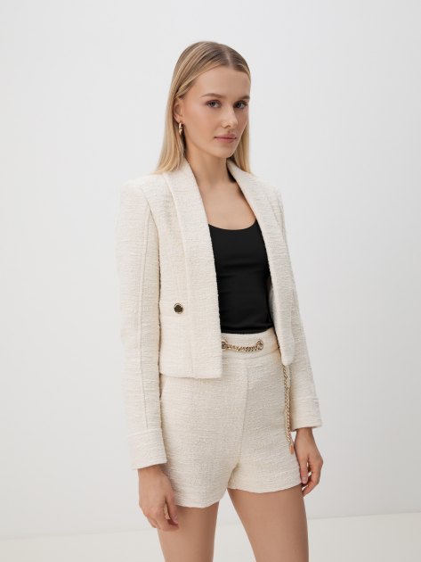 Женский жакет MARCIANO BY GUESS POPPY JACKET, Артикул 4YGL207141A, молочно-бежевый | 4100589. Ракурс 1