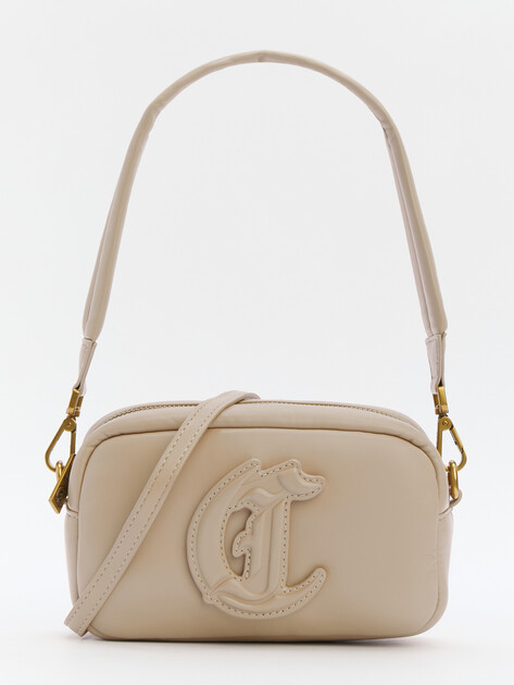 Женская сумка с ручкой JUST CAVALLI PUFFY JC LOGO UP, Артикул 77RA4BG2, бежевый | 4107660. Ракурс 1 Женская сумка с ручкой JUST CAVALLI PUFFY JC LOGO UP, Артикул 77RA4BG2, бежевый | 4107660. Ракурс 1
