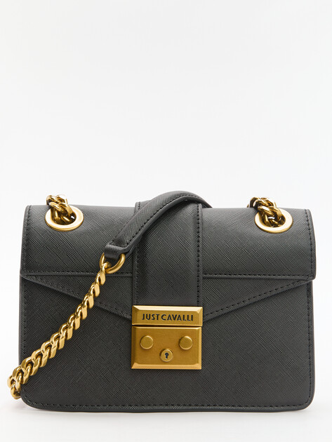 Кросс-боди JUST CAVALLI JC FOULARD ICONIC LEOPARD, Артикул 77RA4BI2, черный | 4107694. Ракурс 1