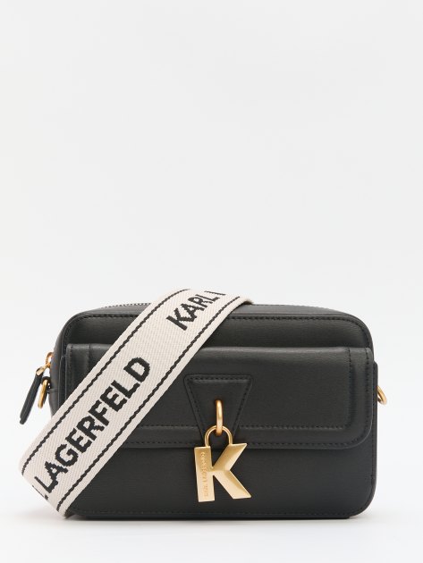 Кросс-боди KARL LAGERFELD k/lock camerabag, Артикул 245W3047, черный | 4112824. Ракурс 1