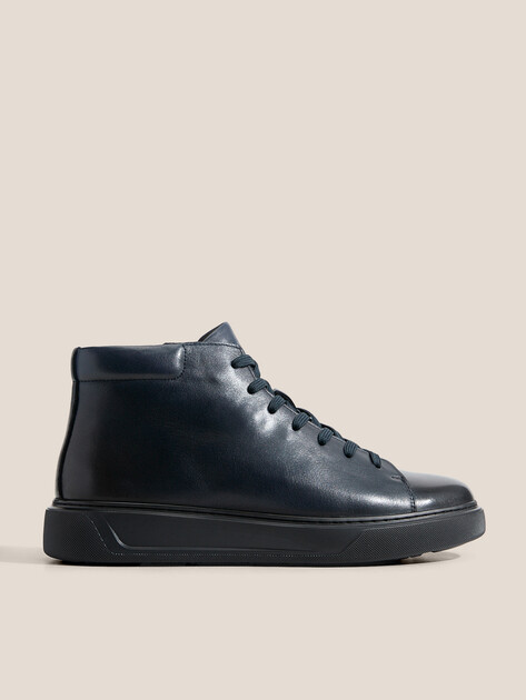 Мужские высокие кеды TENDANCE, Артикул TTA1-202B-25, темно-синий | 4113109. Ракурс 1