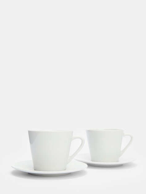 Чайный набор на 2 персоны 260 ml (глянцевая керамика) MAISON DAVID, Артикул Tea set MD-260CC, белый | 4122513. Ракурс 1