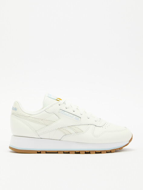 Женские кроссовки REEBOK CLASSIC LEATHER, Артикул CLASSIC LEATHER, молочно-белый | 4123660. Ракурс 1