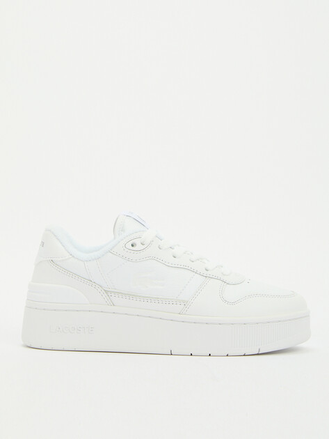 Женские кеды LACOSTE T-CLIP PLAT 224 1 SFA, Артикул 748SFA0046, белый | 4132189. Ракурс 1