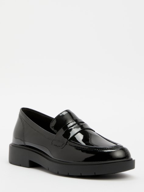 Geox black loafers sales