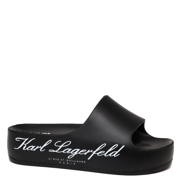 Женские сланцы KARL LAGERFELD, Артикул KL86000(K), черный | 4142275. Ракурс 1