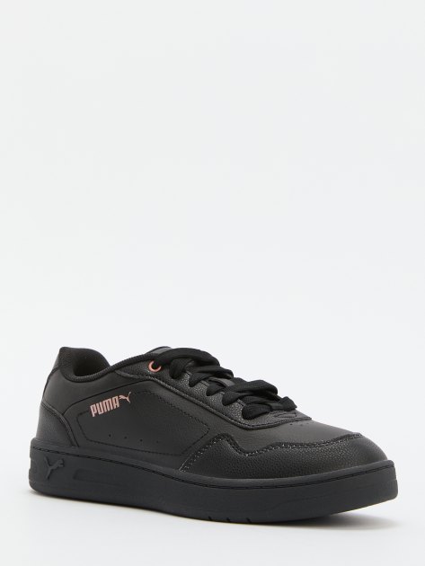 Puma court black cheap