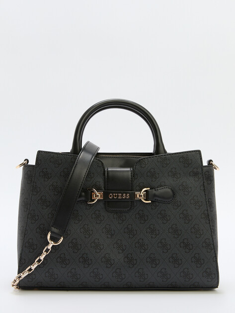 Женский тоут GUESS NOLANA GIRLFRIEND SATCHEL, Артикул HWSG9500060, темно-серый | 4190347. Ракурс 1