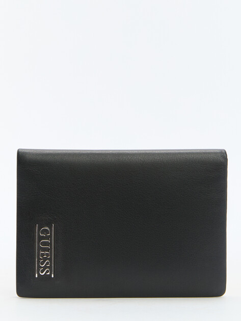 Мужской картхолдер GUESS NEW BOSTON FLAT CARD HOLDER, Артикул SMNBSELEA56, черный | 4191572. Ракурс 1