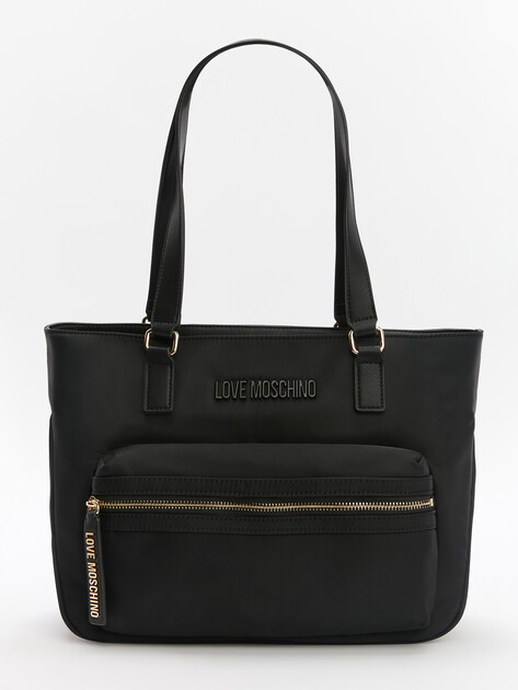 Женский тоут LOVE MOSCHINO EASY GO, Артикул JC4378PP, черный | 4192193. Ракурс 1 Женский тоут LOVE MOSCHINO EASY GO, Артикул JC4378PP, черный | 4192193. Ракурс 1
