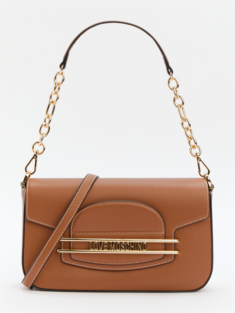 Женская сумка  LOVE MOSCHINO INFINITY LOVE, Артикул JC4345PP FW24, светло-коричневый | 4192254. Ракурс 1