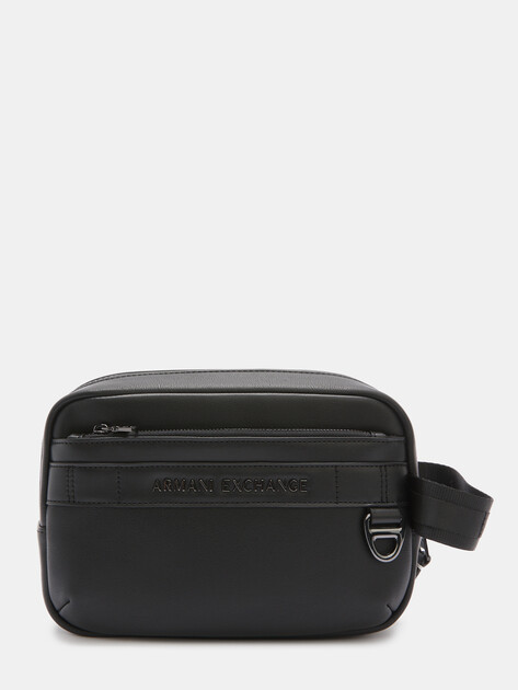 Мужская косметичка ARMANI EXCHANGE TULUM, Артикул XM000255, черный | 4212333. Ракурс 1