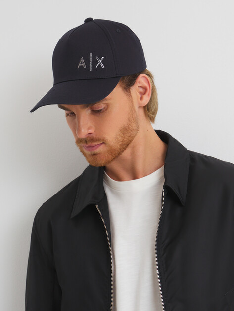 Мужская бейсболка ARMANI EXCHANGE RAMADAN, Артикул XM000282, темно-синий | 4212339. Ракурс 1 Мужская бейсболка ARMANI EXCHANGE RAMADAN, Артикул XM000282, темно-синий | 4212339. Ракурс 1