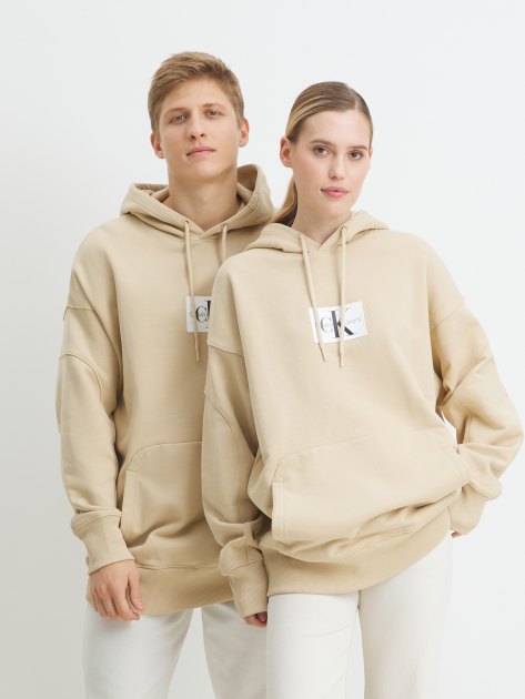 CALVIN KLEIN JEANS TIER ONE OVERSIZED PATCHED HOODIE 4213606