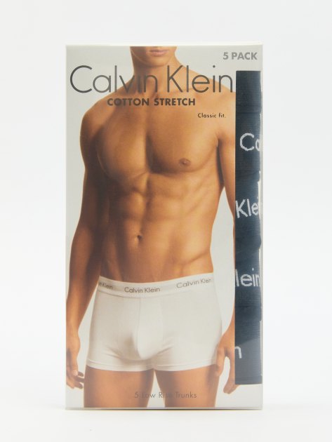 Calvin klein cotton stretch trunks black online
