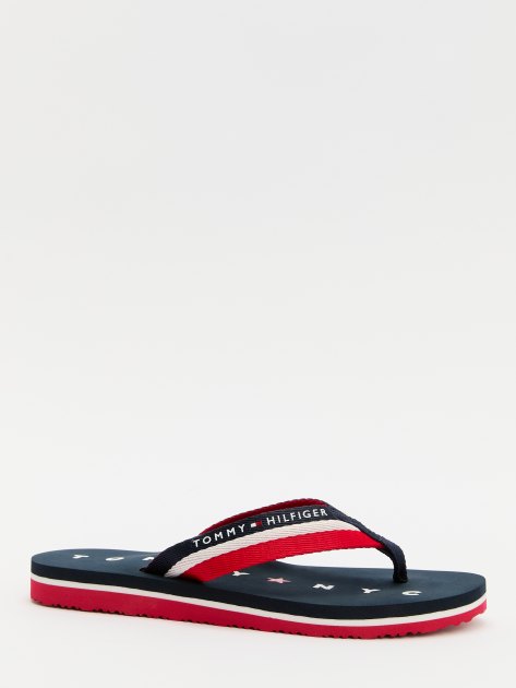 Женские сланцы TOMMY HILFIGER TOMMY LOVES NY BEACH SANDAL, Артикул FW0FW02370, темно-синий | 4224470. Ракурс 1 Женские сланцы TOMMY HILFIGER TOMMY LOVES NY BEACH SANDAL, Артикул FW0FW02370, темно-синий | 4224470. Ракурс 1