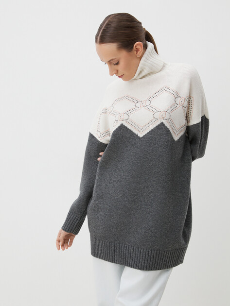 Женский свитер LIU∙JO, Артикул TF4235, серый | 4226605. Ракурс 1