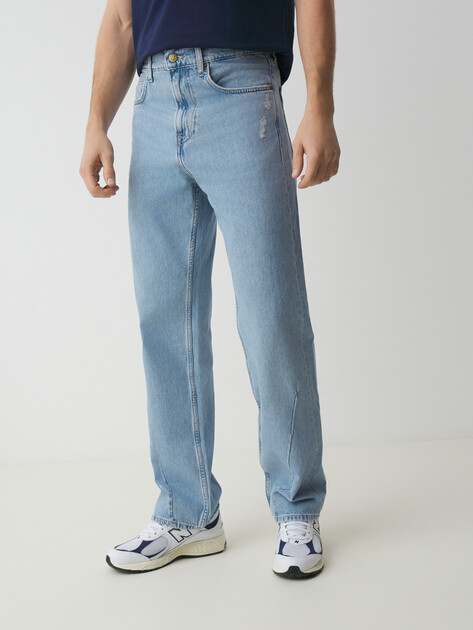 Мужские джинсы PEPE JEANS STRAIGHT JEANS '73 ICEBERG, Артикул PM208024, голубой | 4238705. Ракурс 1