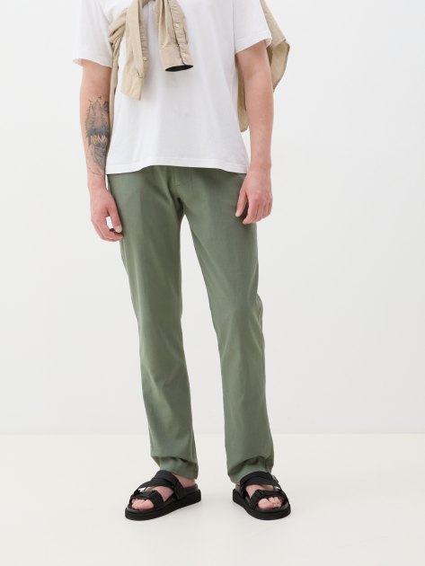 Мужские брюки MAISON DAVID, Артикул BLN916-1, серо-зеленый | 4247566. Ракурс 1