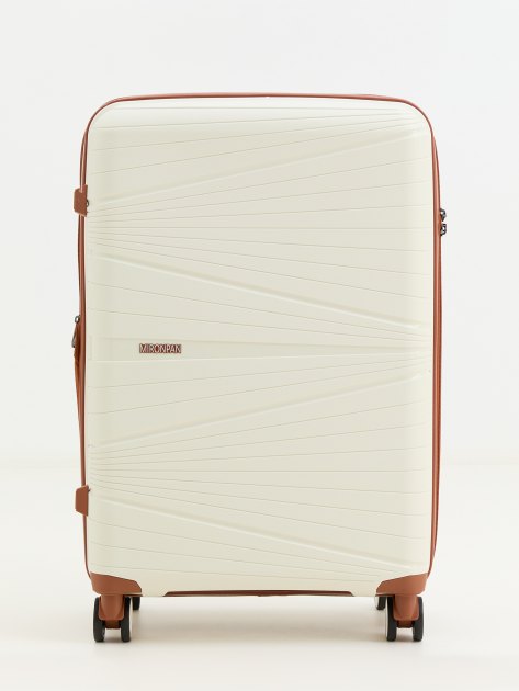 Чемодан MIRONPAN, Артикул 23103 M, молочно-белый | 4254230. Ракурс 1